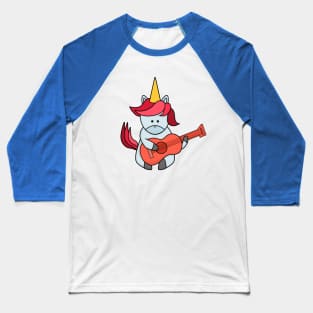 Unicorn playing guitar Baseball T-Shirt